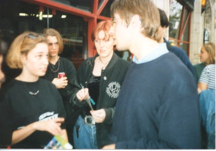 Liam and Lori-Jo outside of MuchMusic